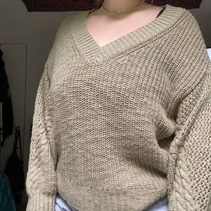american eagle oversized knit sweater